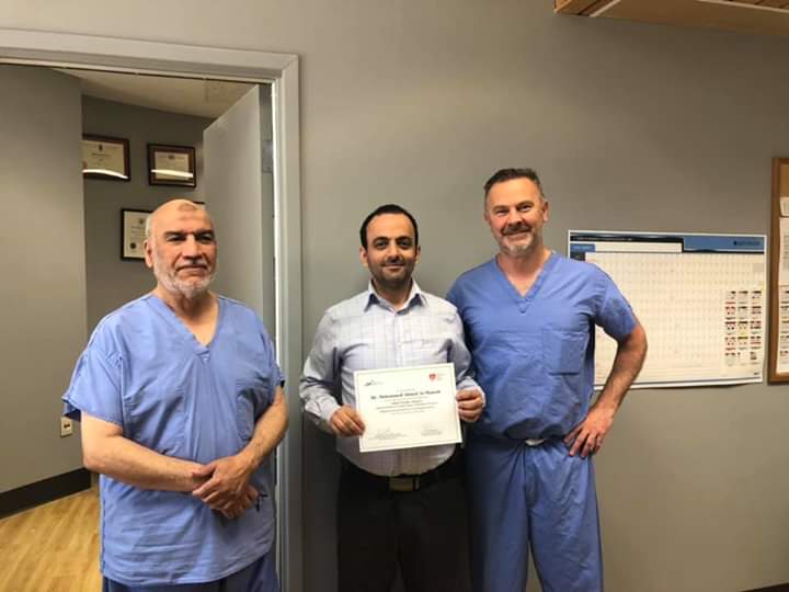 الدكتور محمد المنصوب يحصل على شهادة زمالة جراحة القلب للكبار من الجامعة الكندية
